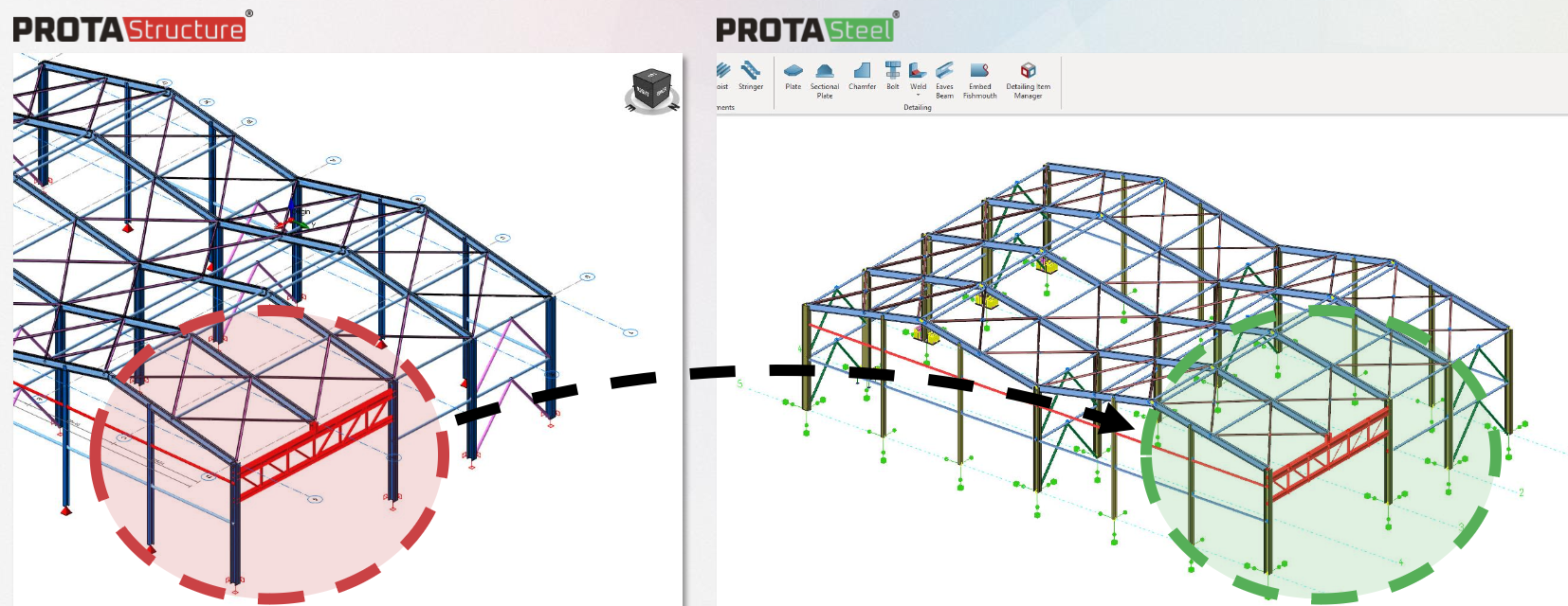 ProtaStructure 2025 - Çelik Bağlantı Tasarımı