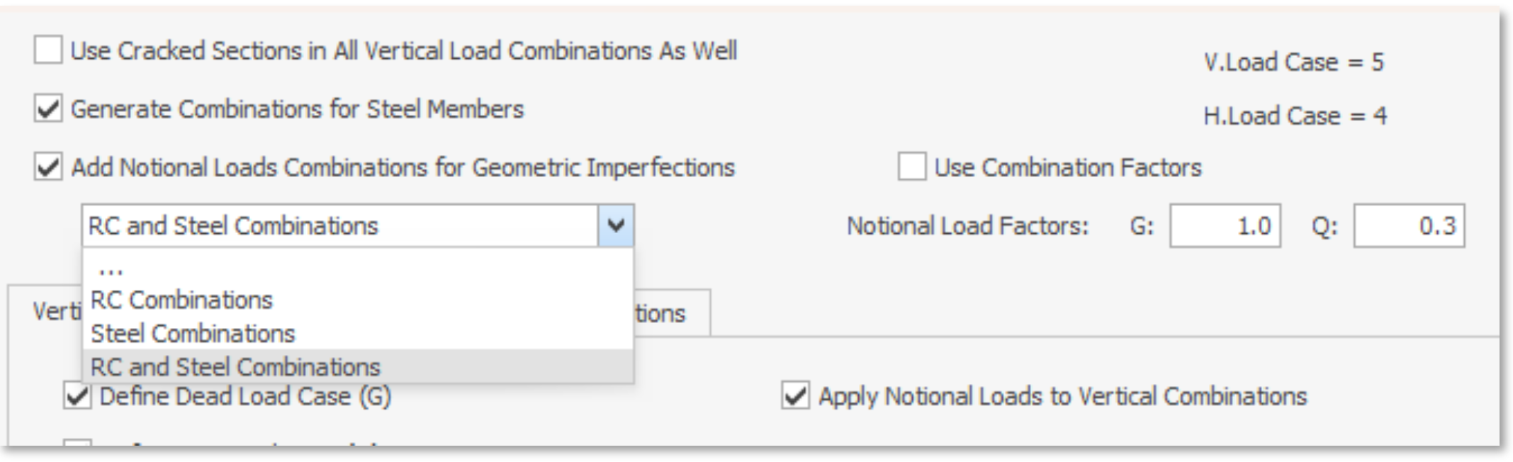 Notional Yük Kombinasyonları